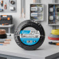 Cabo elétrico livre de halogênio, 6 mm², preto, 20 m | Fio de PVC H07Z1-K | Cabo elétrico
