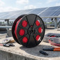 Solarkabel 6 mm² Rot 100 m | H1Z2Z2-K-Draht | Vernetzte Elastomerisolierung | Geringe Rauchentwicklung