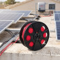 Cabo solar vermelho de 6 mm² com 100 m | Fio H1Z2Z2-K | Isolamento em elastômero reticulado | Baixa emissão de fumaça