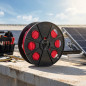 Solarkabel 10 mm² Rot 100 m | H1Z2Z2-K-Draht | Vernetzte Elastomerisolierung | Geringe Rauchentwicklung