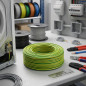Câble électrique sans halogène 4 mm² vert/jaune 100 m | Fil PVC H07Z1-K | Câble pour appareils électroménagers Câble électrique sans halogène 4 mm² vert/jaune 100 m | Fil PVC H07Z1-K | Câble pour appareils électroménagers