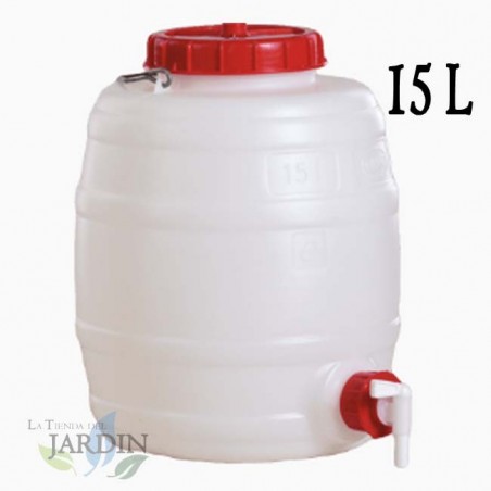 15-liter food-grade polyethylene barrel for liquids and beverages