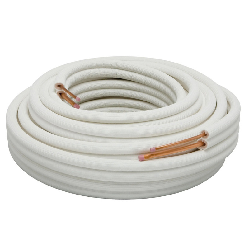 Tubo de cobre para refrigeração, 3/8" x 5/8", 20 metros | Tubo isolado para ar condicionado, refrigeração e climatização