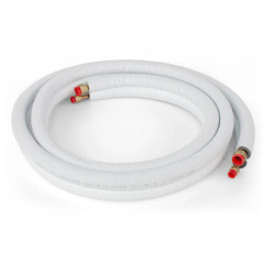 Tubo Cobre Refrigeración 1/4" x 1/2", 5 Metros | Tubo Doble Aislado Aire acondicionado, Refrigeración y Climatización