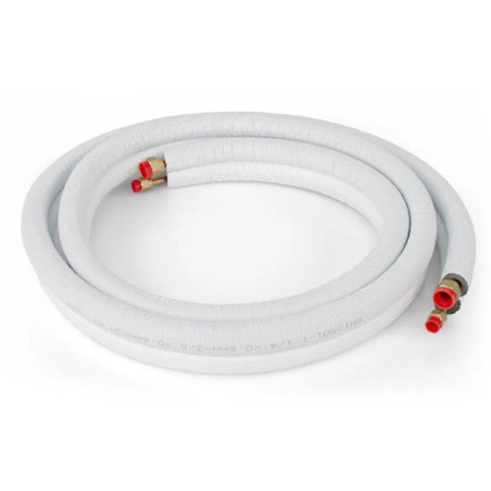 Tuyau frigorifique en cuivre 1/4" x 1/2", 5 mètres | Tuyau à double isolation pour climatisation, réfrigération et régulation cl