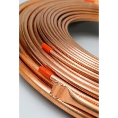 Tubo di rame per refrigerazione da 1/4", 15 metri | Tubo per condizionamento, refrigerazione e controllo climatico