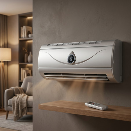  Riscaldatore da parete argento 1000W-2000W