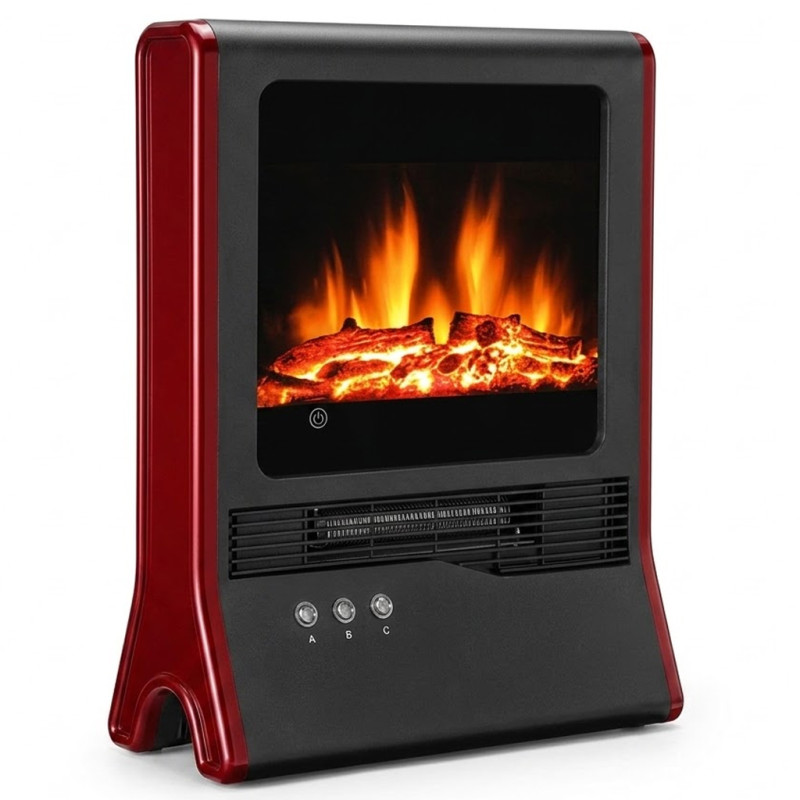 Luxury Electric Fireplace 1000-2000 W Flame Effect | 42x22x53 cm | Anti-tip | For Rooms up to 20 m² Luxury Electric Fireplace 1000-2000 W Flame Effect | 42x22x53 cm | Anti-tip | For Rooms up to 20 m²