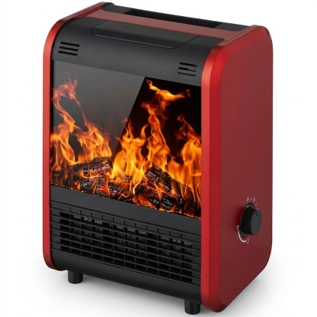 Elektrischer Kamin mit Flammeneffekt 750–1500 W | 30 x 22 x 40 cm | Dekorativer Kamin mit angenehmer Wärme