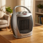 Aquecedor cerâmico de 750W-1500W, aquecimento rápido e eficiente, ideal para pequenos espaços