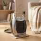 Aquecedor cerâmico de 750W-1500W, aquecimento rápido e eficiente, ideal para pequenos espaços