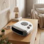 Radiateur soufflant 2000W. Deux niveaux de chaleur. Fonction ventilateur, blanc