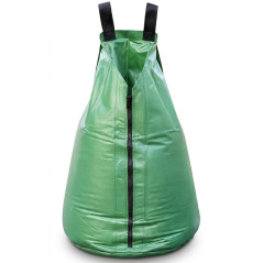 Sacs d'arrosage pour arbres 75 L - 20 gallons | Lot de 8 sacs d'eau en PVC vert | Irrigation goutte à goutte lente | Résistants