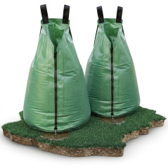 Bolsa Riego Arboles 95L - 25 Galones | Pack 2 Saco Agua PVC Verde