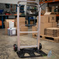 Carrinho de carga dobrável, carga máxima de 90 kg, carrinho compacto e resistente para transporte Carrinho de carga dobrável, carga máxima de 90 kg, carrinho compacto e resistente para transporte
