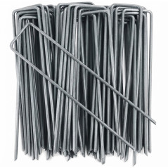 Grampos para Grama Sintética | Pacote com 10 Estacas Metálicas para Fixação em Tela | Âncoras de Solo para Jardins