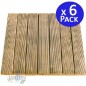 6 Stück Holzfliese gerade 50x50 cm 32 mm für Garten, Außenbodenbelag, Gartendekoration 6 Stück Holzfliese gerade 50x50 cm 32 mm für Garten, Außenbodenbelag, Gartendekoration