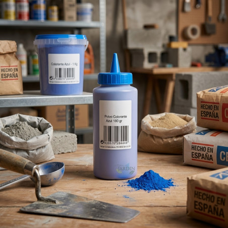 Polvere colorante blu, misura a scelta