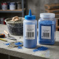Colorant en poudre bleu, taille au choix
