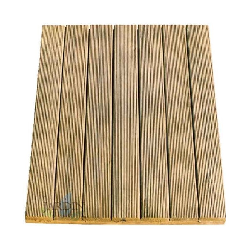 Piastrella in legno dritta 100x100 cm e 36mm