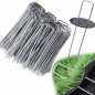 Kunstrasen-Befestigungsklammern | 50er-Packung, verzinkte Edelstahlnägel, Camping-Heringe