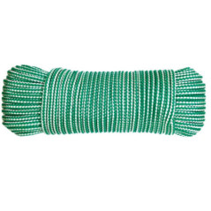 Cuerda Polipropileno 4mm 10 metros Verde | Cordón alta tenacidad | Cordon Trenzado Interior/Exterior Toldos