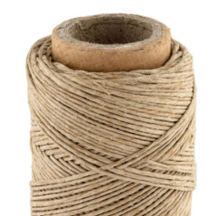 Barbante de juta 0,5 mm 50 g 90 m | Barbante de juta para embalagens, decoração, jardinagem, fotos, presentes e artesanato