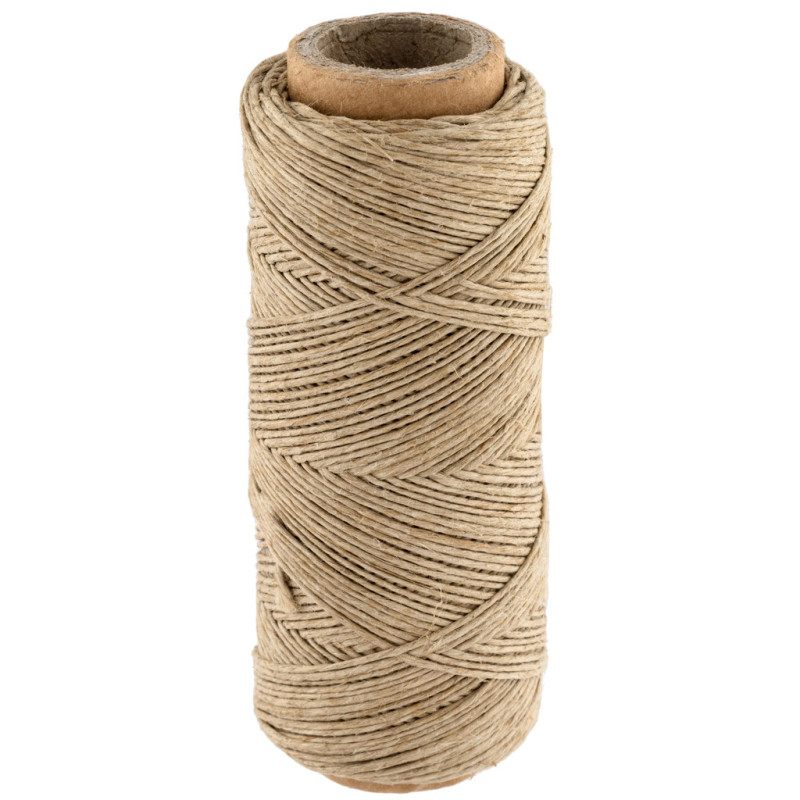 Ficelle de jute 0,5 mm 100 g 180 m | Ficelle de jute pour emballage, décoration, jardinage, photos, cadeaux, loisirs créatifs
