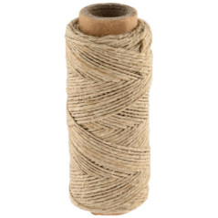 Ficelle de jute 1,5 mm 50 g 50 m | Ficelle de jute pour emballage, décoration, jardinage, photos, cadeaux, loisirs créatifs