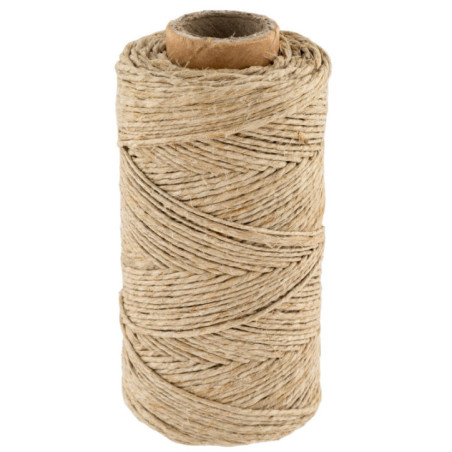 Barbante de juta 1,5 mm 100 g 100 m | Barbante de juta para embalagens, decoração, jardinagem, fotos, presentes e artesanato.