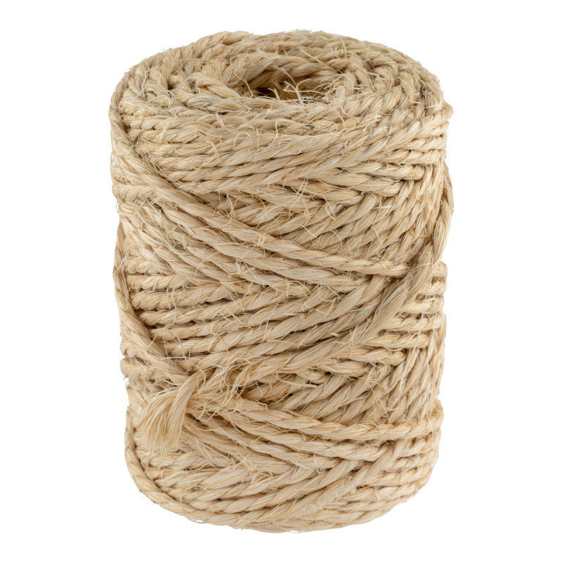 3 mm Sisalseil 48 m | Juteseil für Verpackung, Dekoration, Gartenarbeit, Fotos, Geschenke, Bastelarbeiten