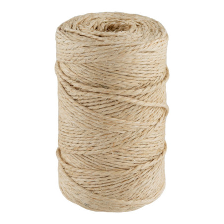Corda di sisal da 3 mm, 146 m | Corda di iuta per imballaggio, decorazione, giardinaggio, foto, regali, artigianato