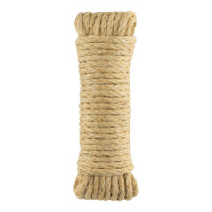 Corda de sisal aramada de 6 mm x 10 m | Corda de juta para embalagens, decoração, jardinagem, fotos, presentes e artesanato.
