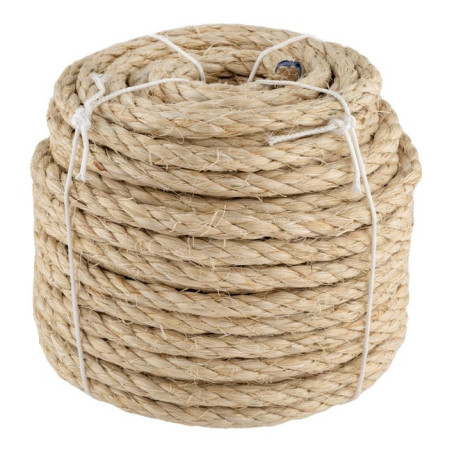 Corda de sisal aramada de 8 mm x 25 m | Corda de juta para embalagens, decoração, jardinagem, fotos, presentes e artesanato.