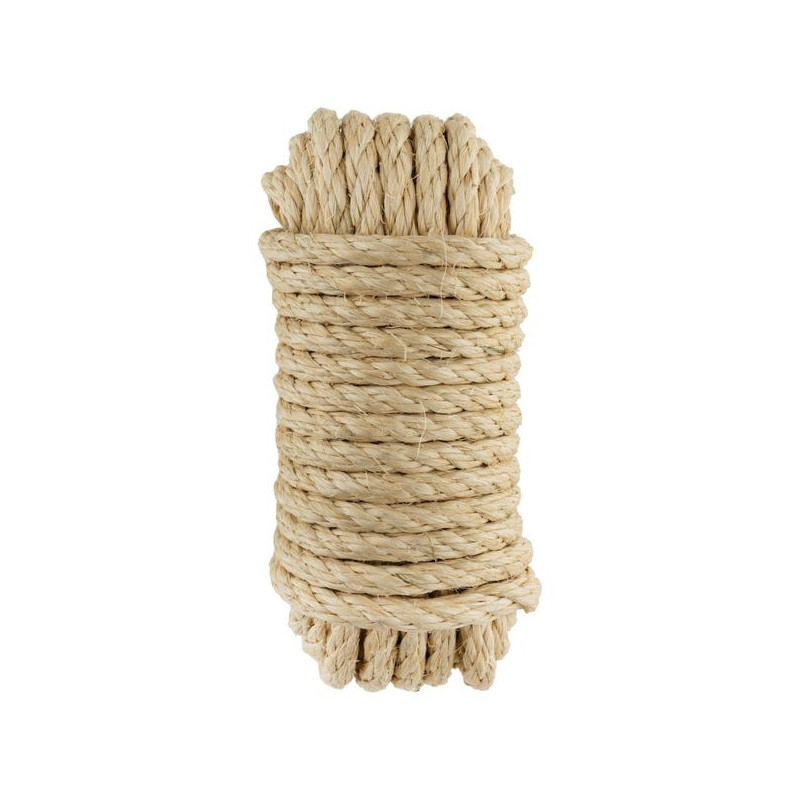 Cuerda Sisal Cableada 10mm 10m | Cuerda de Yute Embalaje Decoracion Jardineria Fotos Regalos Manualidades