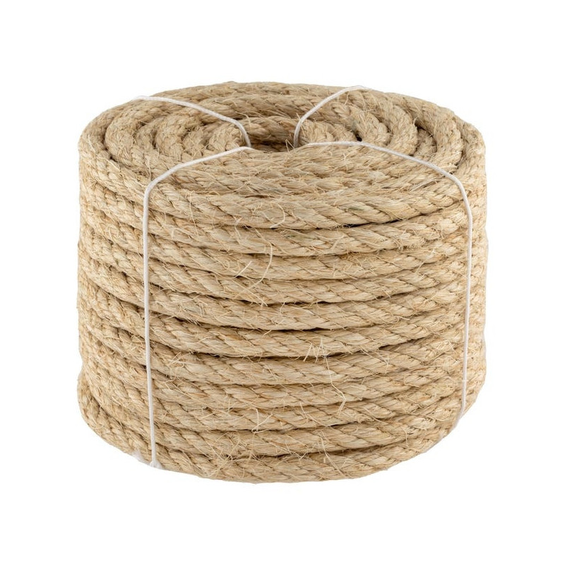 Cuerda Sisal Cableada 10mm 25m | Cuerda de Yute Embalaje Decoracion Jardineria Fotos Regalos Manualidades