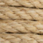 Corda di sisal con filo metallico, 10 mm x 25 m | Corda di iuta per imballaggio, decorazione, giardinaggio, foto, regali, artigi