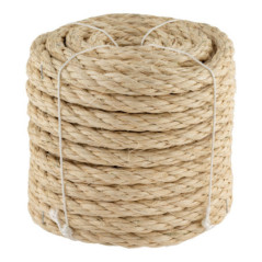 Corda de sisal aramada de 12 mm x 15 m | Corda de juta para embalagens, decoração, jardinagem, fotos, presentes e artesanato.