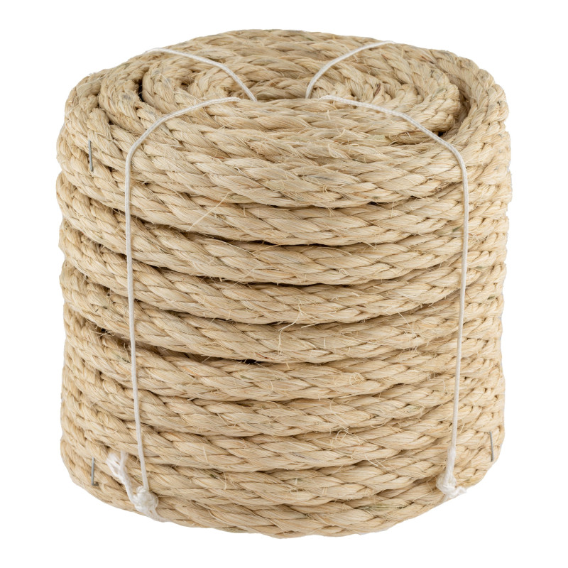 Corda di sisal con filo metallico da 12 mm x 15 m | Corda di iuta per imballaggio, decorazione, giardinaggio, foto, regali, arti