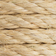 Corda de sisal aramada de 12 mm x 15 m | Corda de juta para embalagens, decoração, jardinagem, fotos, presentes e artesanato.