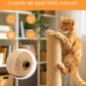 Corda de sisal aramada de 12 mm x 15 m | Corda de juta para embalagens, decoração, jardinagem, fotos, presentes e artesanato.