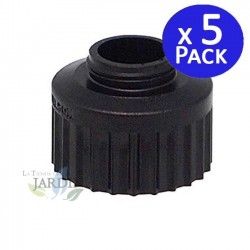 Pack 5 Adaptador 1/2'' Hembra para Toberas Riego. Rosca Superior para Toberas y Aspersores Rain Bird, Hunter, KRain