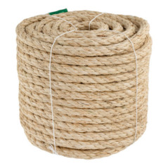 12mm x 25m Wired Sisal Rope | Jute Rope for Packaging, Decoration, Gardening, Photos, Gifts, Crafts
