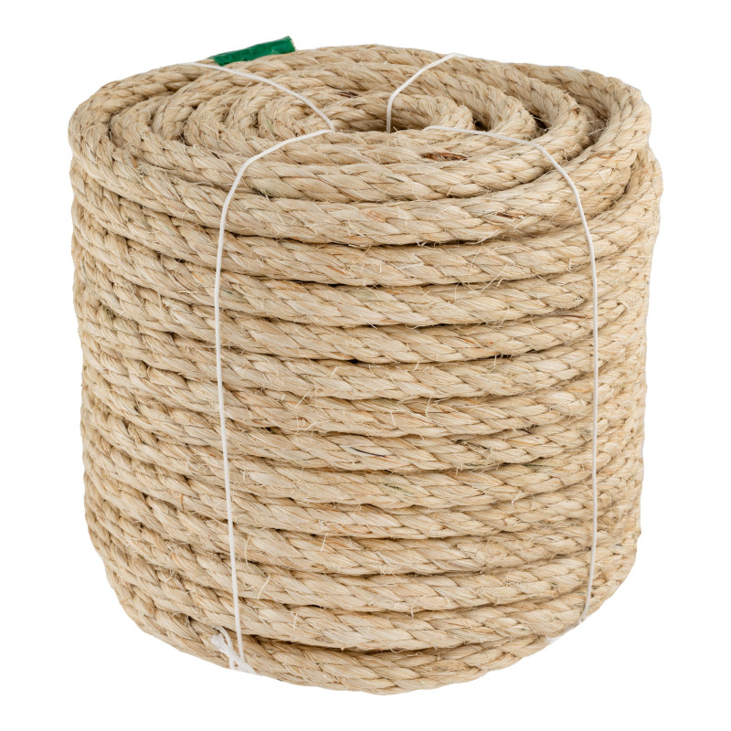 Corda di sisal con filo metallico da 12 mm x 25 m | Corda di iuta per imballaggio, decorazione, giardinaggio, foto, regali, arti