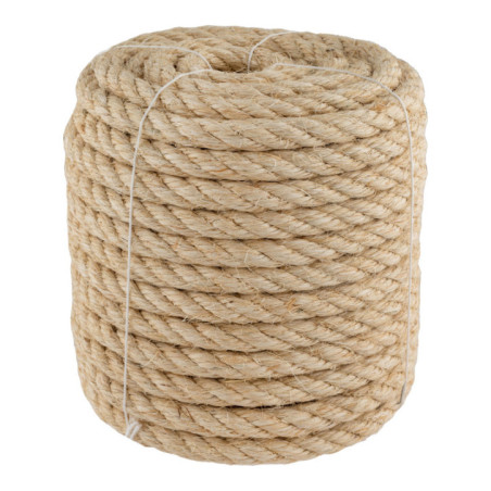 Corda de sisal aramada de 14 mm x 25 m | Corda de juta para embalagens, decoração, jardinagem, fotos, presentes e artesanato.