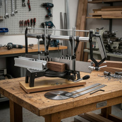 Metall-Kapp- und Gehrungssäge mit 55-cm-Führung | Säge für präzise Metallschnitte | Werkstattwerkzeug
