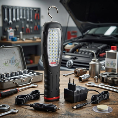 Faro portatile per auto con 31 LED | Luce di emergenza ricaricabile | Illuminazione per veicoli e officine