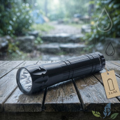 3 LED Metal Flashlight, Rainproof | Waterproof Portable Outdoor Light