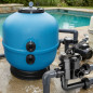 Kit de filtre purificateur de piscine 1 1/2'' avec valve sélectrice incluse, modèle au choix	
