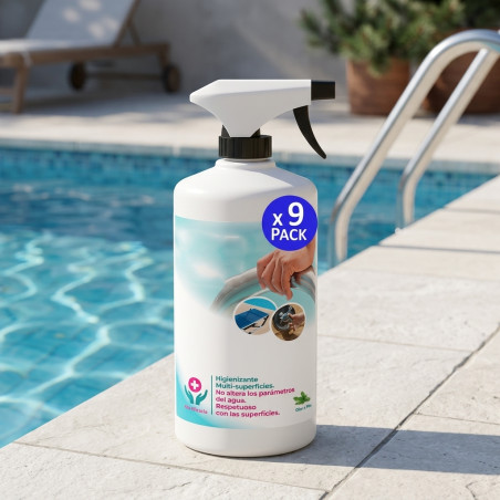 Sanitizing disinfection pools. 